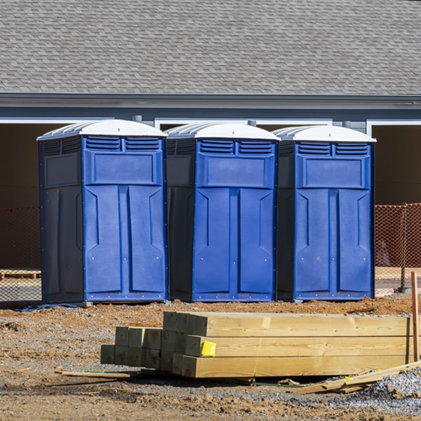 are there any restrictions on where i can place the portable toilets during my rental period in Cushing IA